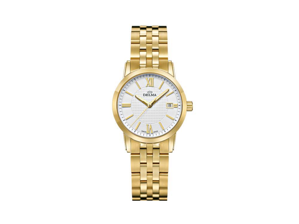 Delma Dress Cordoba Ladies Quartz Watch, White, 28mm, 5 atm , 42702.527.1.011