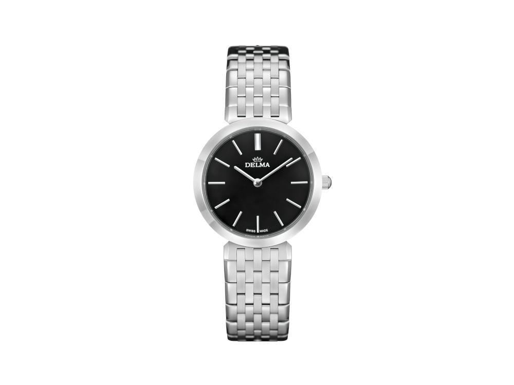 Delma Dress Lido Ladies Quartz Watch, Black, 27,5mm, 5 atm , 41701.595.1.031