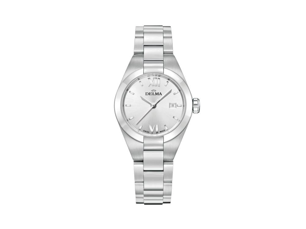 Delma Elegance Ladies Rimini Quartz Watch, Silver, 31mm, 41701.625.1.066