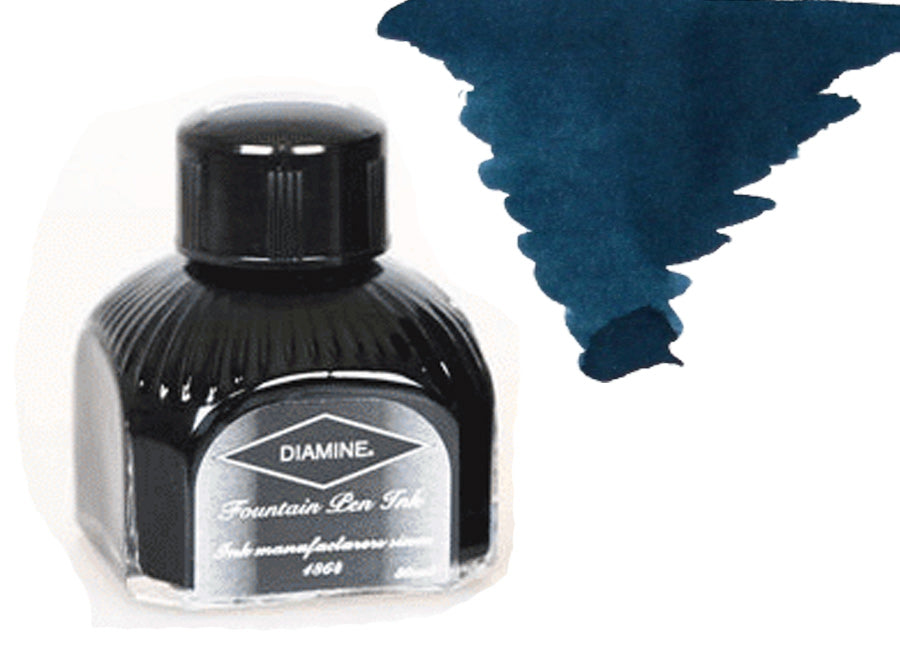 Diamine Ink Bottle, 80ml., Twilight, Italyan crystal bottle