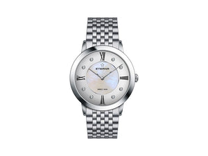 Eterna Eternity Lady Quartz watch, ETA 955.112, 40mm, Diamonds, Mother of Pearl