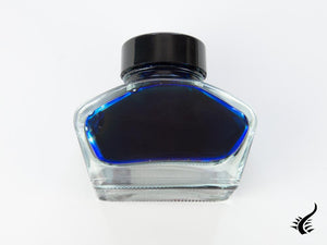 Esterbrook Ink Bottle Aqua, Blue, 50ml, Crystal, EINK-SHIMM-AQUA