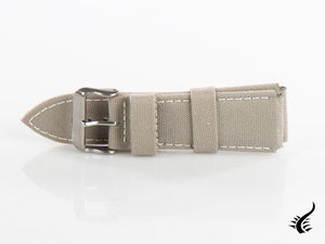 Glycine, Fabric strap, 24mm, Grey, CBIGGR-24
