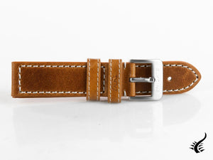 Glycine, Leather strap, 22mm, Brown, LB7BHAIR-22