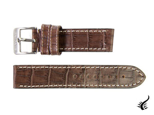 Glycine, Leather strap, 22mm, Marsala, LBK7BF-22