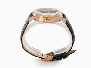 Ingersoll 1892 Herald Automatic Watch, Steel, 40mm, Black, Leather, I00403B