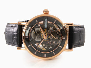 Ingersoll 1892 Herald Automatic Watch, Steel, 40mm, Black, Leather, I00403B
