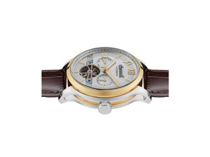 Ingersoll 1892 Tempest Automatic Watch, PVD Gold, Grey, Leather strap, I12101