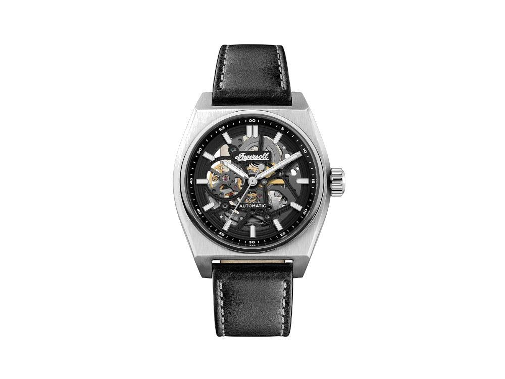 Ingersoll 1892-The Vert Automatic Watch, 43 mm, Black, Leather strap, I14301