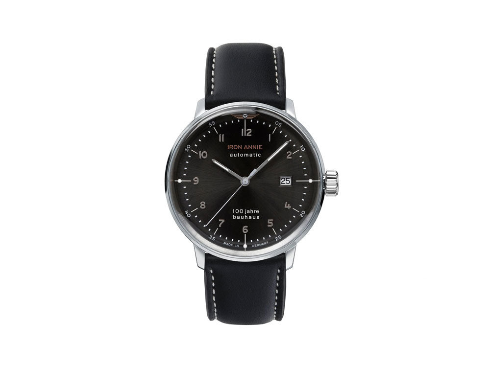 Iron Annie Bauhaus Automatic Watch, Black, 40 mm, Day, 5056-2