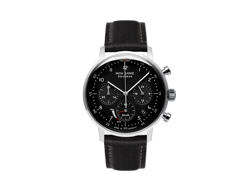 Iron Annie Bauhaus Quartz Watch, Black, 41 mm, Chronograph, Day, 5086-2