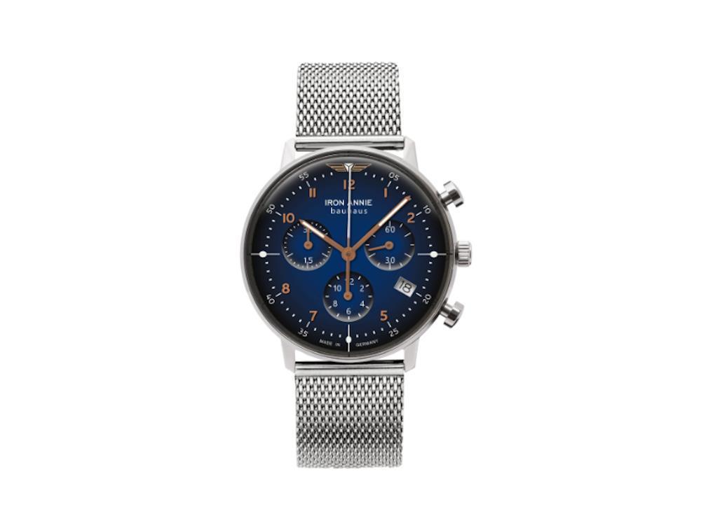Iron Annie Bauhaus Lady Quartz Watch, Blue, 36 mm, Chronograph, Day, 5089M-3