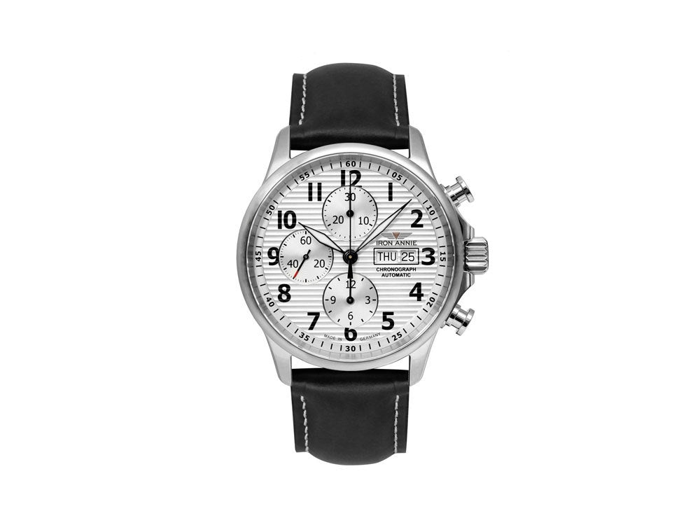 Iron Annie Wellblech Automatic Watch, Silver, 42 mm, Day and date, 5818-1