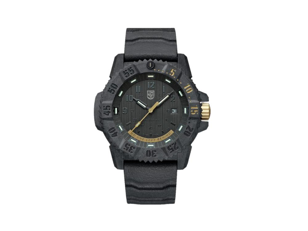 Luminox Master Carbon Seal Quartz Watch, Black, 46 mm, 30 atm, XS.3805.NOLB.SET