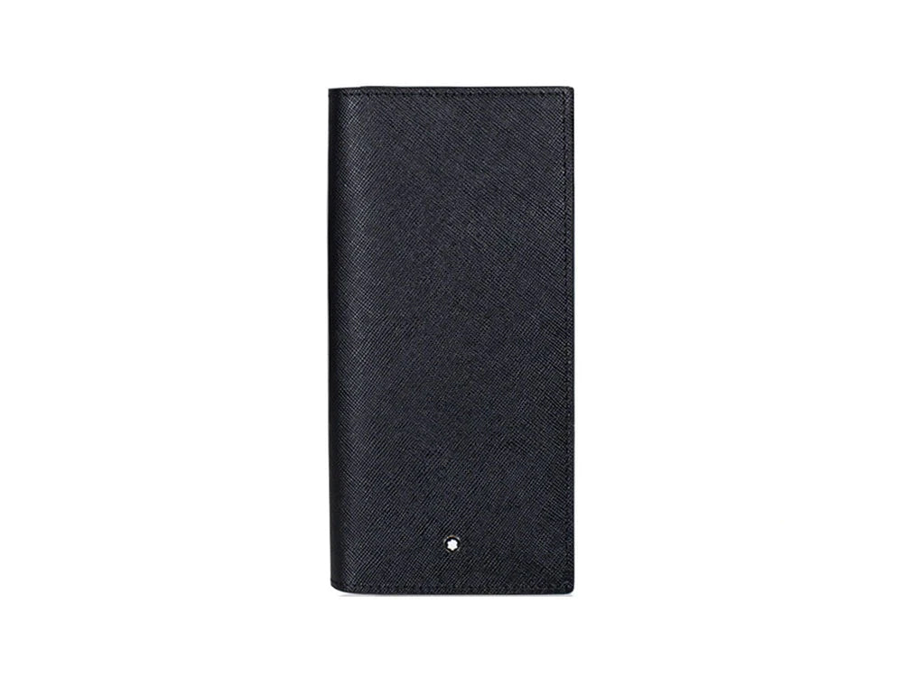 Montblanc Sartorial Wallet, Leather, Jacquard, Black, 6 Cards, 113219