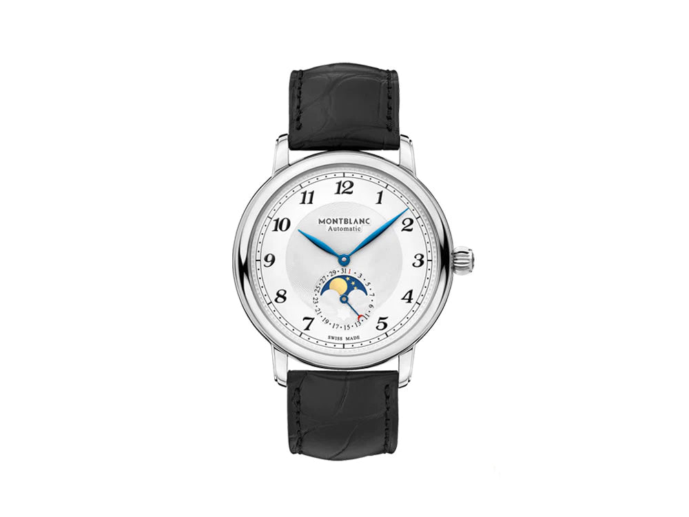 Montblanc Star Legacy Moonphase Automatic Watch, 42mm, White, Cayman, 116508