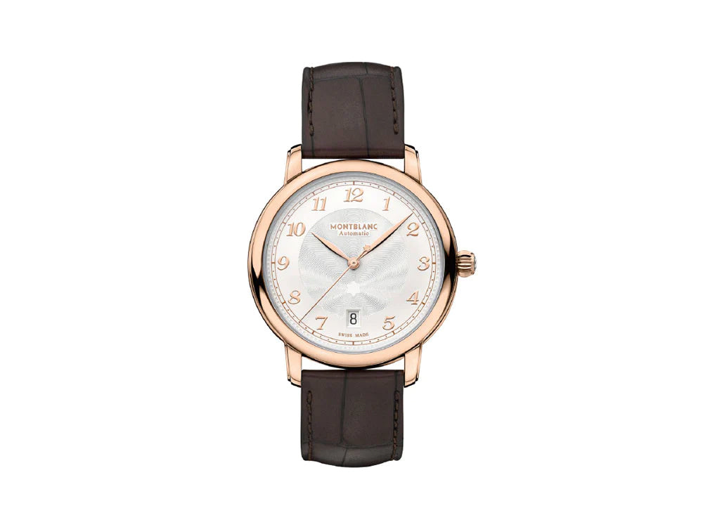 Montblanc Star Legacy Automatic Watch, 39 mm, Ivory, Red and Rose Gold, 117579