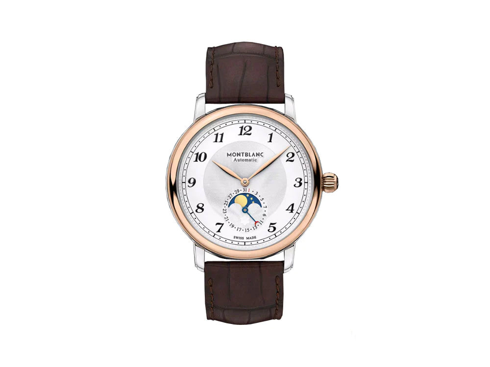 Montblanc Star Legacy Moonphase Automatic Watch, 42mm, Rose Gold, Cayman, 117580