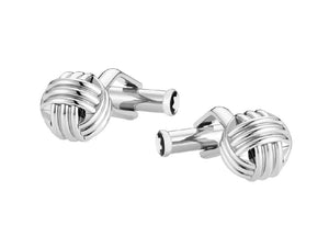 Montblanc Iconic Cufflinks Knot, Stainless steel, Polished, 118611