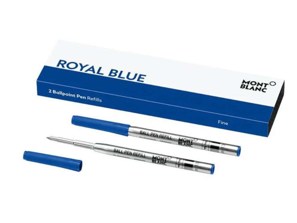 Ballpoint refill 2x1 Montblanc, Royal Blue, Fine, 128213