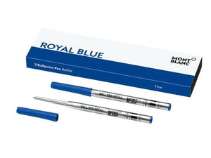 Ballpoint refill 2x1 Montblanc, Royal Blue, Fine, 128213