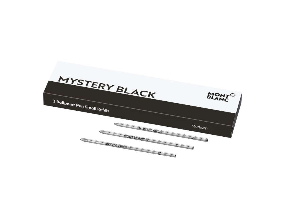 Ballpoint refill 3x1 Montblanc, Mystery Black, Medium, 128222