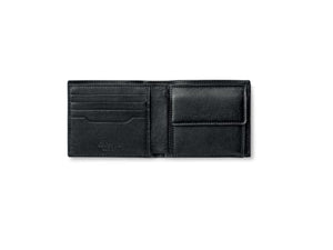 Montegrappa Signet Series Coin Case Wallet, Black, Leather, IC00WA04