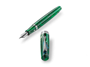 Montegrappa Elmo 02 Cortina Fountain Pen, Stainless Steel, ISE2R-AG