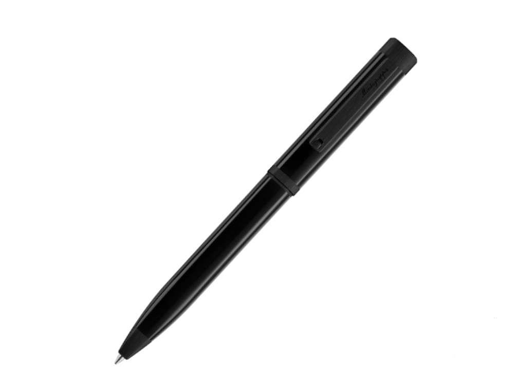 Montegrappa Quattro Ballpoint pen, Acrylic Resin, Ultra Black, ISZ4IBIC