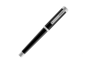 Montegrappa Quattro Rollerball pen, Palladium trim, Black, ISZ4IRIP