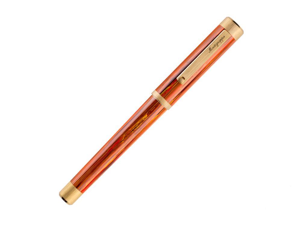 Montegrappa Zero Zodiac Leo Fountain Pen, Steel, ISZEZ-IY-O2