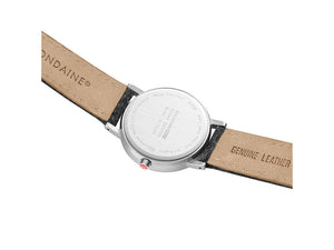 Mondaine Classic Quartz Watch, White, 36mm, Fabric strap, A660.30314.16SBH
