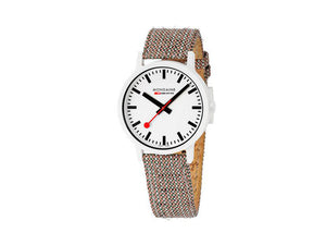 Mondaine Essence Quartz Watch, Ecological - Recycled, White, 41 mm, MS1.41110.LG