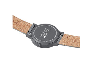Mondaine Essence Grey Quartz Watch, Ecological, White, 41 mm, MS1.41110.LU