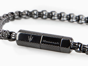 Maserati Gioielli Bracelet, Steel, Silver, PVD, JM223ATK23