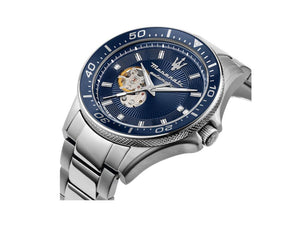 Maserati Sfida Automatic Watch, Blue, 44 mm, Sapphire Crystal, R8823140007