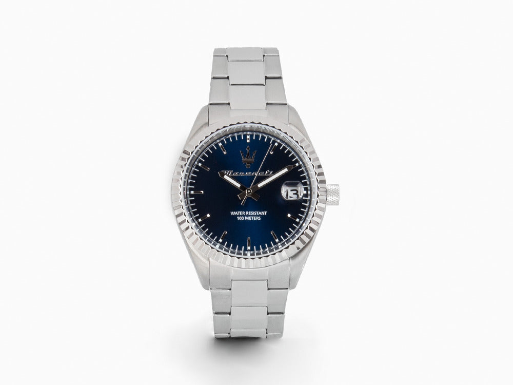 mm, Competizione Mineral Sell Maserati Quartz crystal Blue, - 43 Iguana R8853 Watch,