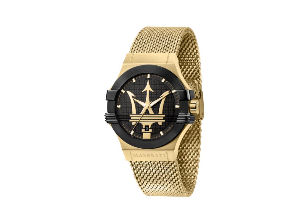 Maserati Potenza Quartz Watch, Black, 42 mm, Mineral crystal, R8853108006