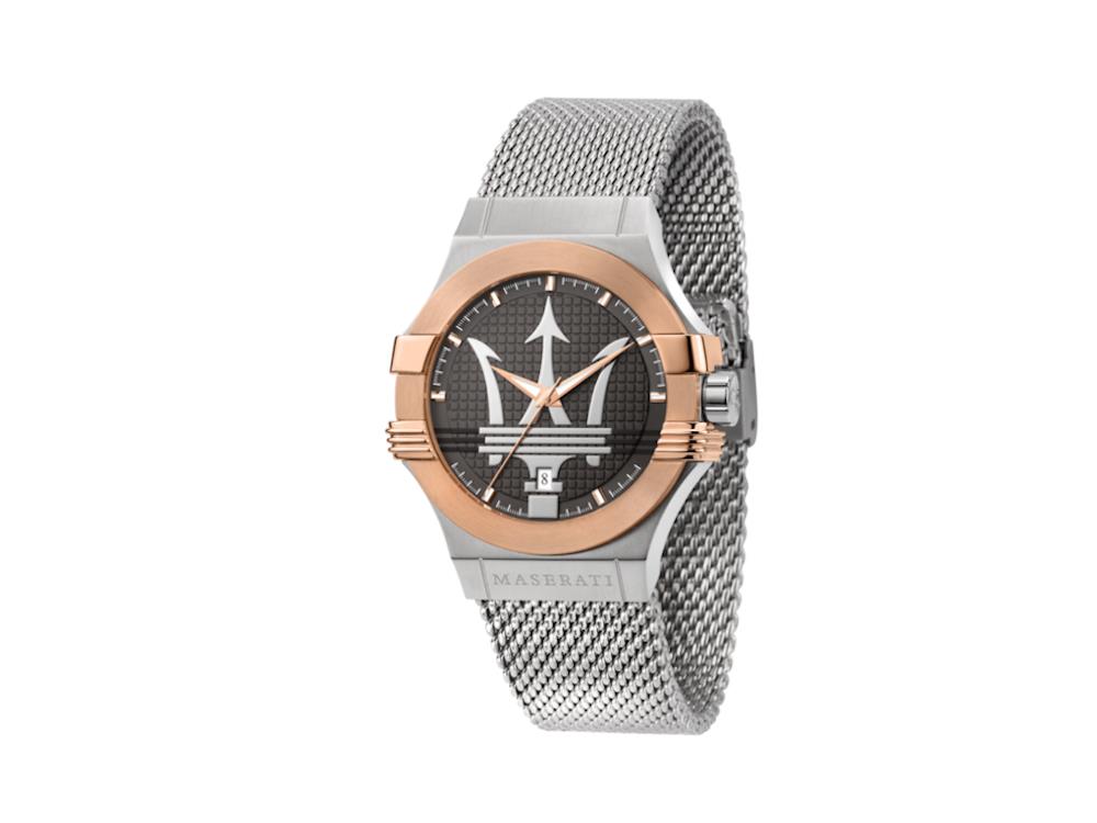 Maserati Potenza Quartz Watch, Black, 42 mm, Mineral crystal, R8853108007