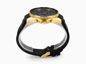 Maserati Sfida Quartz Watch, PVD Gold, Black, 44 mm, R8871640001