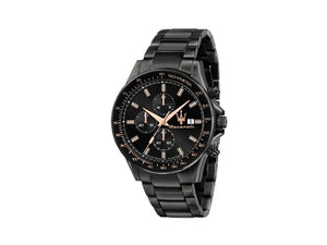 Maserati Sfida Quartz Watch, PVD, Black, 44 mm, Mineral crystal, R8873640011