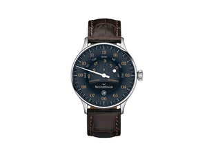 Meistersinger Astroscope Automatic Watch, 40 mm, Black, Leather, AS902OR