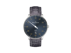 Meistersinger Neo Plus Automatic Watch, ETA 2824-2, Blue, Day, NE417G-SG06W