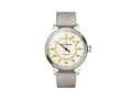 Meistersinger Perigraph Automatic Watch, ETA 2824-2, 43mm, Ivory, Grey leather