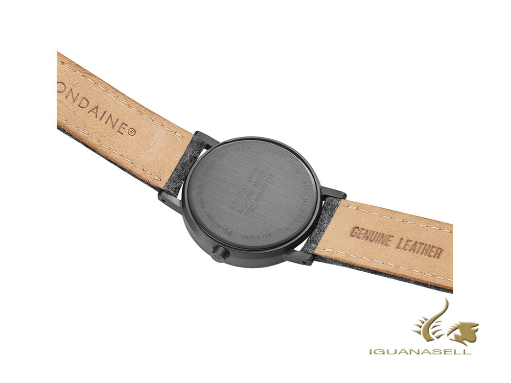 Mondaine Classic Quartz Watch, PVD, Black, 36mm, A660.30314.64SBH