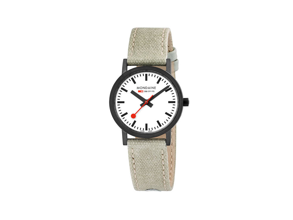 Mondaine Classic Quartz Watch, PVD, White, 30mm, A658.30323.61SBG