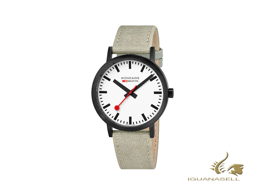 Mondaine Classic Quartz Watch, PVD, White, 40mm, A660.30360.61SBG