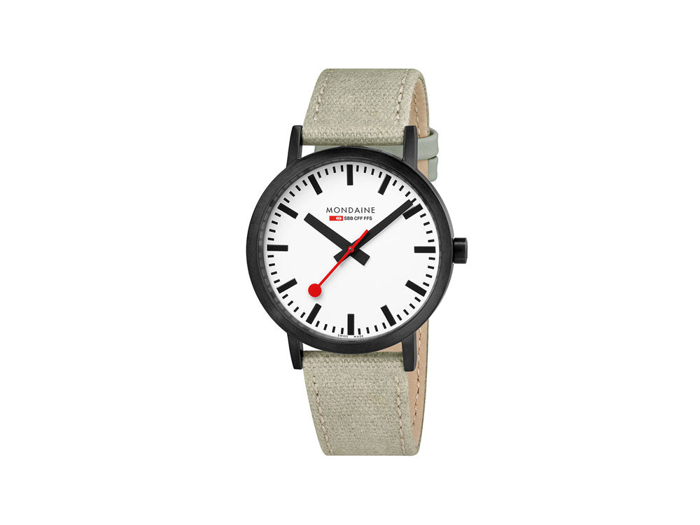 Mondaine Classic Quartz Watch, PVD, White, 40mm, A660.30360.61SBG