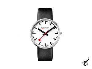 Mondaine SBB Giant BackLight Quartz Watch, White, 42mm, MSX.4211B.LB
