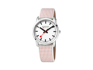Mondaine SBB Simply Elegant Quartz watch, White, 36mm, A400.30351.11SBA